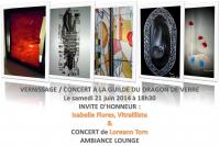 La Guilde fête la musique : Vernissage / concert!! , ariane chaumeil Ar'Bords Essences - A la Guilde du Dragon de Verre