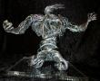 A Vif,   sculpture fil d' acier 1km de fil 35cmx40cm woznica copyright