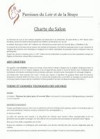 CHARTE  DU SALON ART CHRETIEN MONTOIRE ,  PRESBYTERE DE MONTOIRE SUR LOIR 10 ème - SALON D'ART CHRETIEN