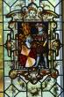 restauration de vitraux heraldiques, villa Roland de Divonne-les-Bains