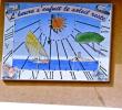 cadran solaire 80 x 60 cm à St-Raphaël 83.
Réalisation 2015