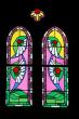 création de vitraux pour le choeur de l'église de Grilly