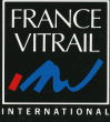 Logo de contact restauration Serge Koresski contact création Claude Bonte  ERIC BONTE maitre verrier  FRANCE VITRAIL INTERNATIONAL