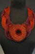 Arline Fisch - Collier maroon & orange