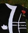 Une résille appliquée en noir et blanc