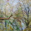 HUILE SUR TOILE : REVES D'AUTOMNE