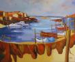 La pointe Courte  huile sur toile 46X55