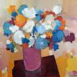Bouquet au vase sombre