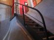 escalier métallique avec marche en chêne