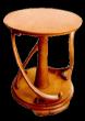 GUERIDON EN POIRIER ART NOUVEAU