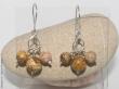 boucles d'oreilles jaspe paysage et argent par Nathalyne