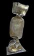 Bonbon aluminium - Aluminium patiné 200 cm