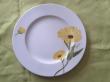 assiette plate marguerite jaune