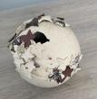 Vase en grès chamotté, plusieurs mélange de terre.
Décor pastillage feuilles de lierre


VENDU
