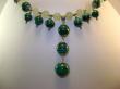 COLLIER FORTUNA-malachite et serpentine