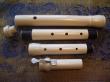 Flûte d'après Jacob Denner, diapason 415 Hz, en ivoire et clef gravée