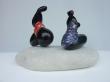 Les copines
Marbre,galet,pigments,argent
25x19x37cm