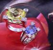 Bague zircon jaune et diamants
Bague saphir et diamants
