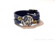 bracelet porcelaine et cuir