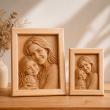 photo 3d gravée sur bois