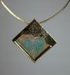 collier plaqué-or marbre