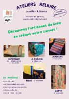 Actualité de Odile VECCIANI Papiers Reliés Ateliers d'été  Reliure artisanale