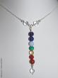 collier 7 chakras argent par Nathalyne