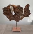 Ecorce (ramassée en forêt) et chips de porcelaine sur socle en bois

VENDUE