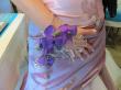 Bracelet porte bouquet de mariée, réalisé en fil d'argent crocheté