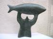 Pêcheur chanceux, bronze, 32cm de haut
