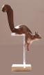 écureuil en bronze sur socle plexi hauteur 28 cm