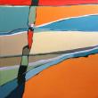 Le long du fleuve
1m x 1m Huile sur toile de lin