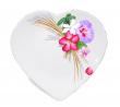 Assiette coeur Ibiscus