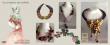 Thème floral, céramique, cuir, bois de cerf et perles en verre de Daphné