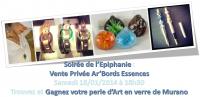 4e Vernissage : Soirée de l'Epiphanie, vente privée Ar'Bords Essences , ariane chaumeil Ar'Bords Essences - A la Guilde du Dragon de Verre