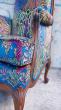 Bergère régence, détail pied coussin manchette après réfection