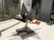 Grue en origami en laiton 