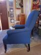 Super confortable en toile de coton bleue