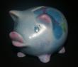 Madame cochon - Tirelire porcelaine