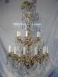 LUSTRE A CRISTAUX 2 COURONNES REF. 694