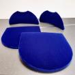 pièces détachées des 2 chaises une fois recouvertes