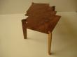 table basse en ronce de noyer