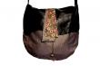 Sac cuir et tissu
