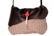 Sac cuir et tissu