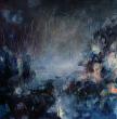 Nuit d'orage. 60x60cm. Huile