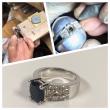 Etapes de fabrication d'une bague or gris saphirs diamants