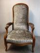 Fauteuil Voltaire tissu Designers Guild velours 
