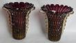 Paire de vases Barovier i Toso avec inclusions d or