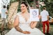 animation caricatures mariage, la mariée