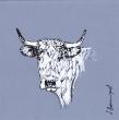 Vache 5 (marqueur acrylique sur papier 20x20 cm)
